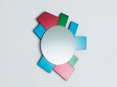 Glas Italia Gli Specchi di Dioniso 6 - Round Wall Mirror design Ettore Sottsass