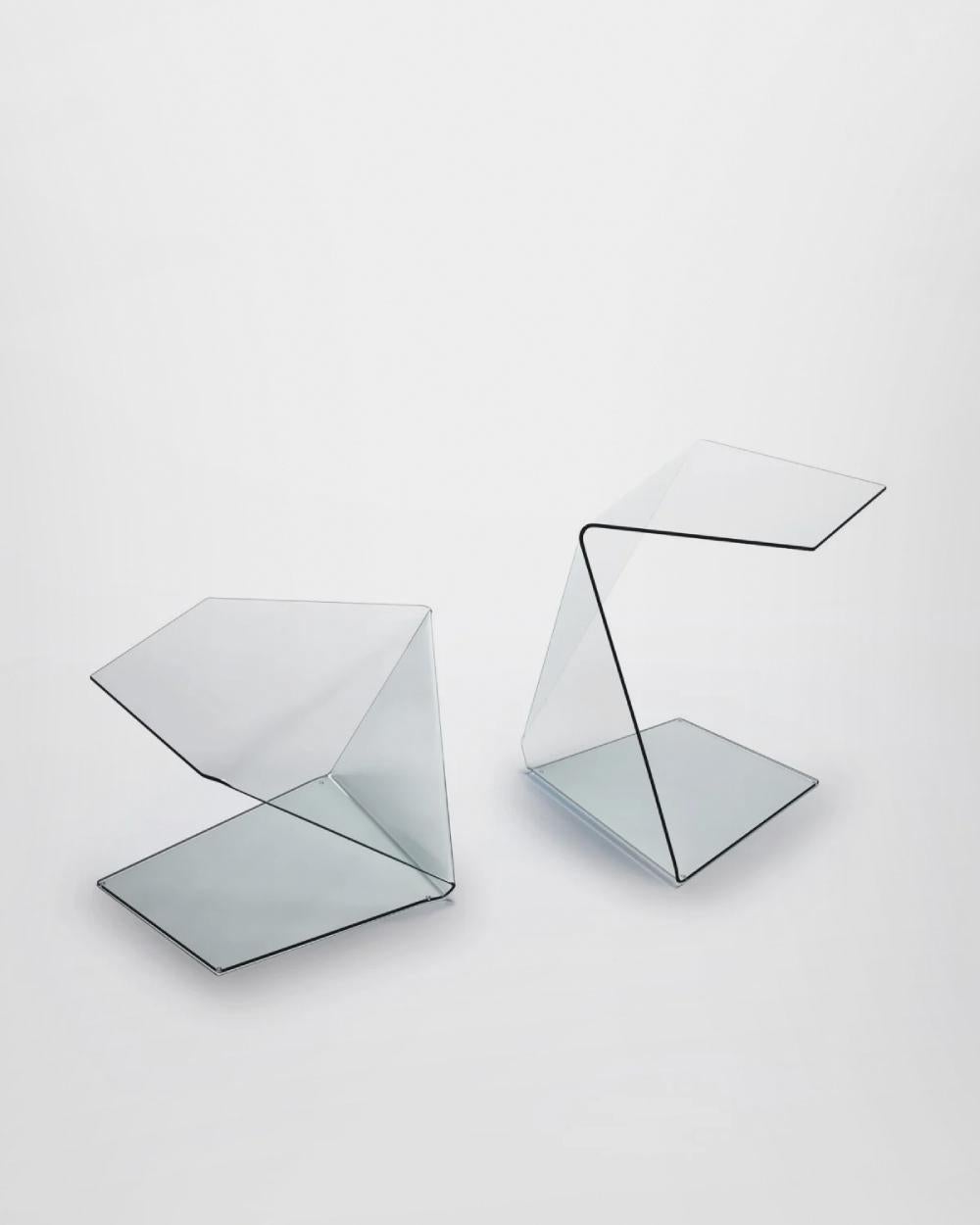 Moderno Glas Italia HAROLD AND MAUDE Tavolino basso di Carlo Tamborini in vendita