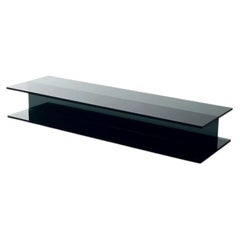 Glas Italia I-Beam Bench 140 cm (55.1 in) Smoked Glass - Jean-Marie Massaud