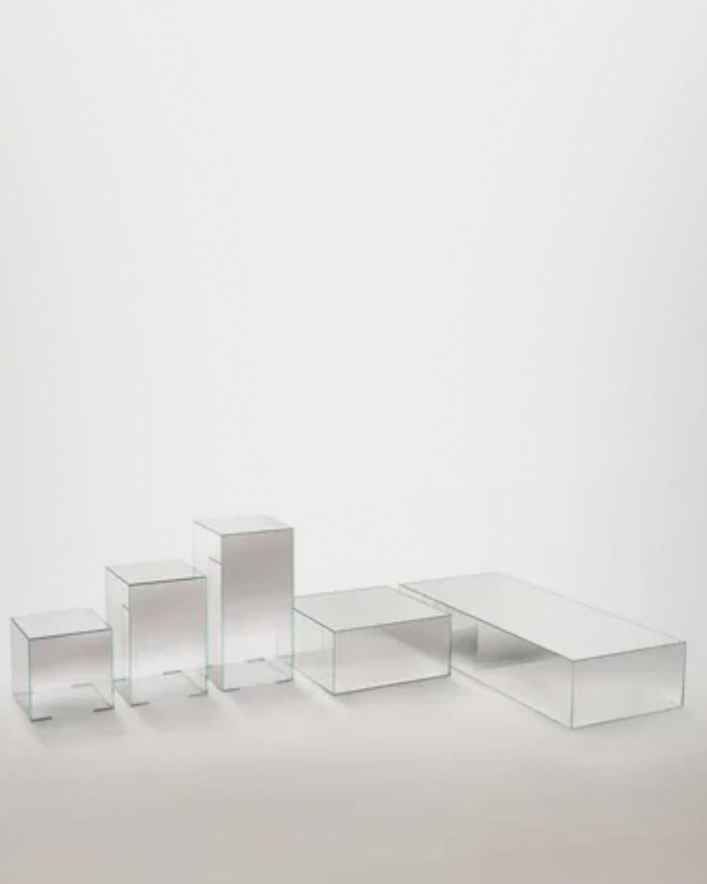 Glas Italia ILLUSION Mesa baja grande de Jean-Marie Massaud Moderno en venta