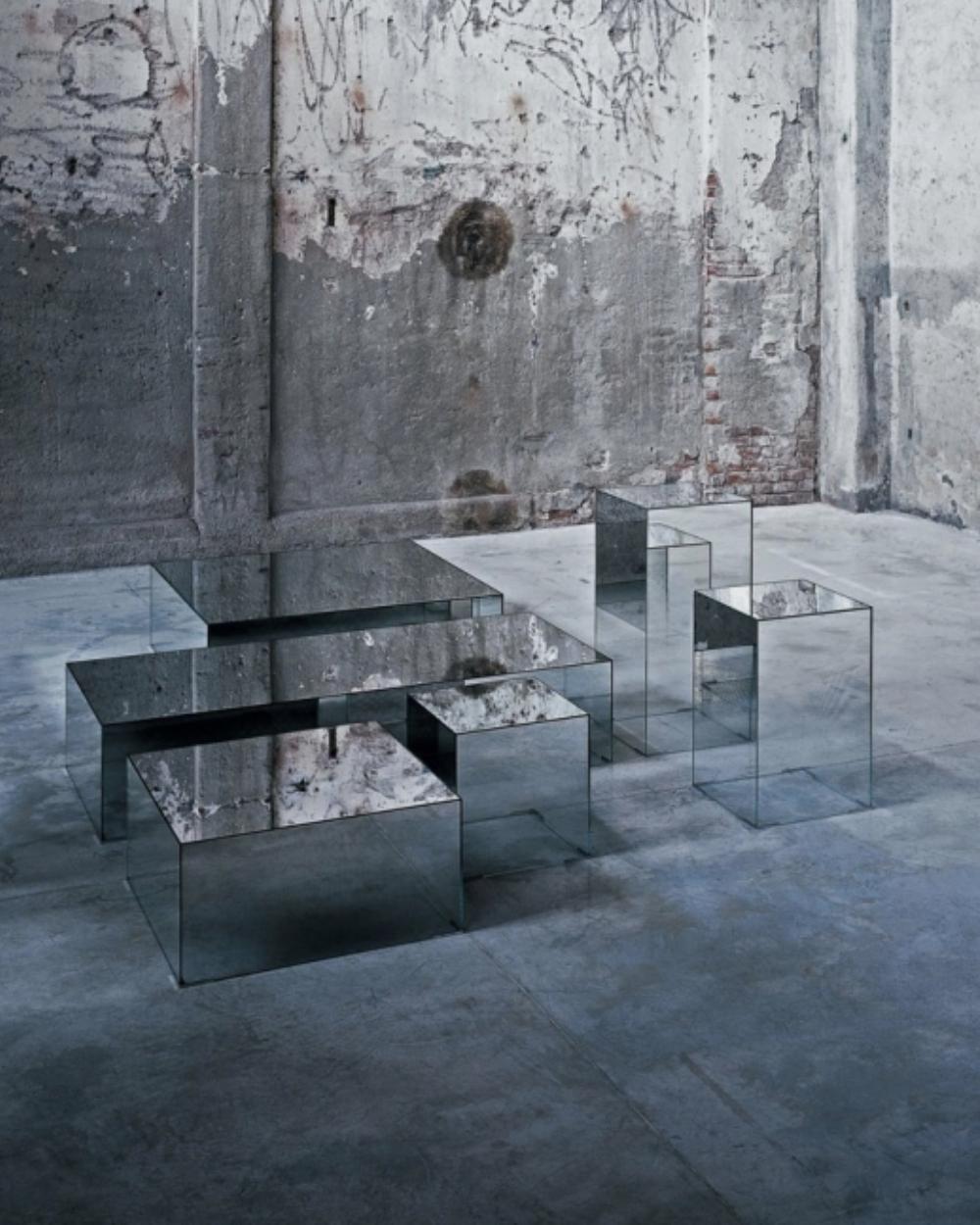 Italiano Tavolino Glas Italia ILLUSION di Jean-Marie Massaud in vendita