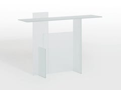 Glas Italia Kazimir Glaskonsole Extralight Säureglas von Michael Anastassiades