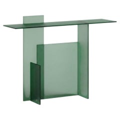 Glas Italia Kazimir Glass Console Green Acid Glass by Michael Anastassiades