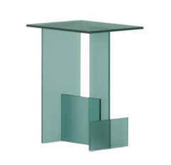 Glas Italia Kazimir Glass Table Green Acid Glass by Michael Anastassiades