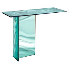 Glas Italia Liquefy Console Table design Patricia Urquiola - Green color