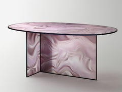 Glas Italia Liquefy Oval Table - Rosa-Beige - design Patricia Urquiola