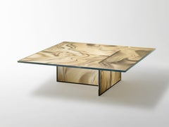 Glas Italia Liquefy Square Coffee Table - Whisky design Patricia Urquiola
