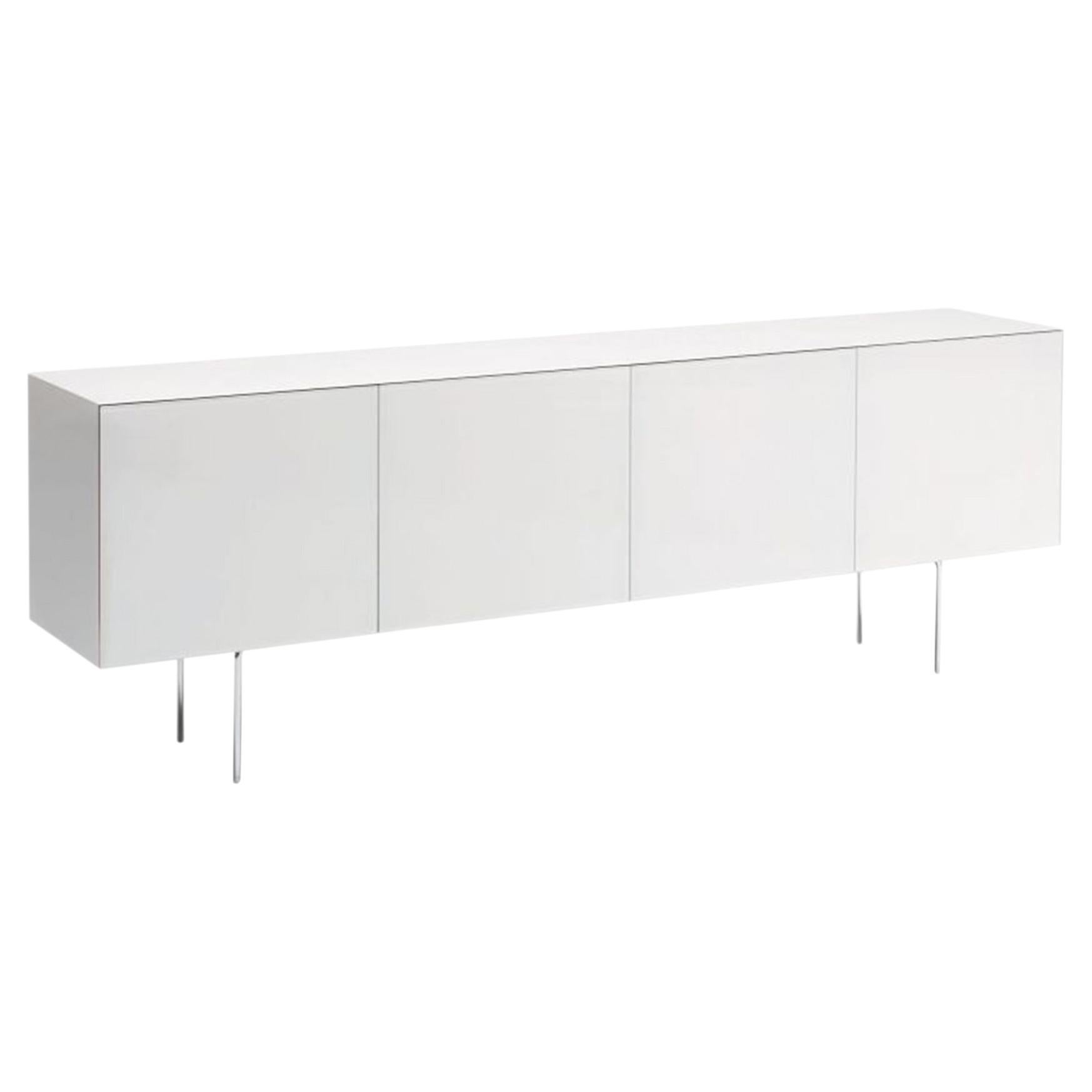 Glas Italia Magic Box Sideboard 242cm (95.3 in) - Metal legs - Piero Lissoni in vendita
