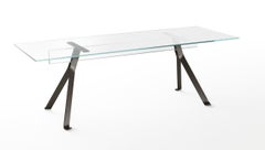 Glas Italia Mari Cristal Rectangular Table 250×90 cm (98.4×35.4 in) Transparent