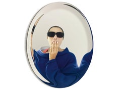 Glas Italia Menteur Runder Spiegel Ø 80 cm (31.5 in) von Philippe Starck - Konvex