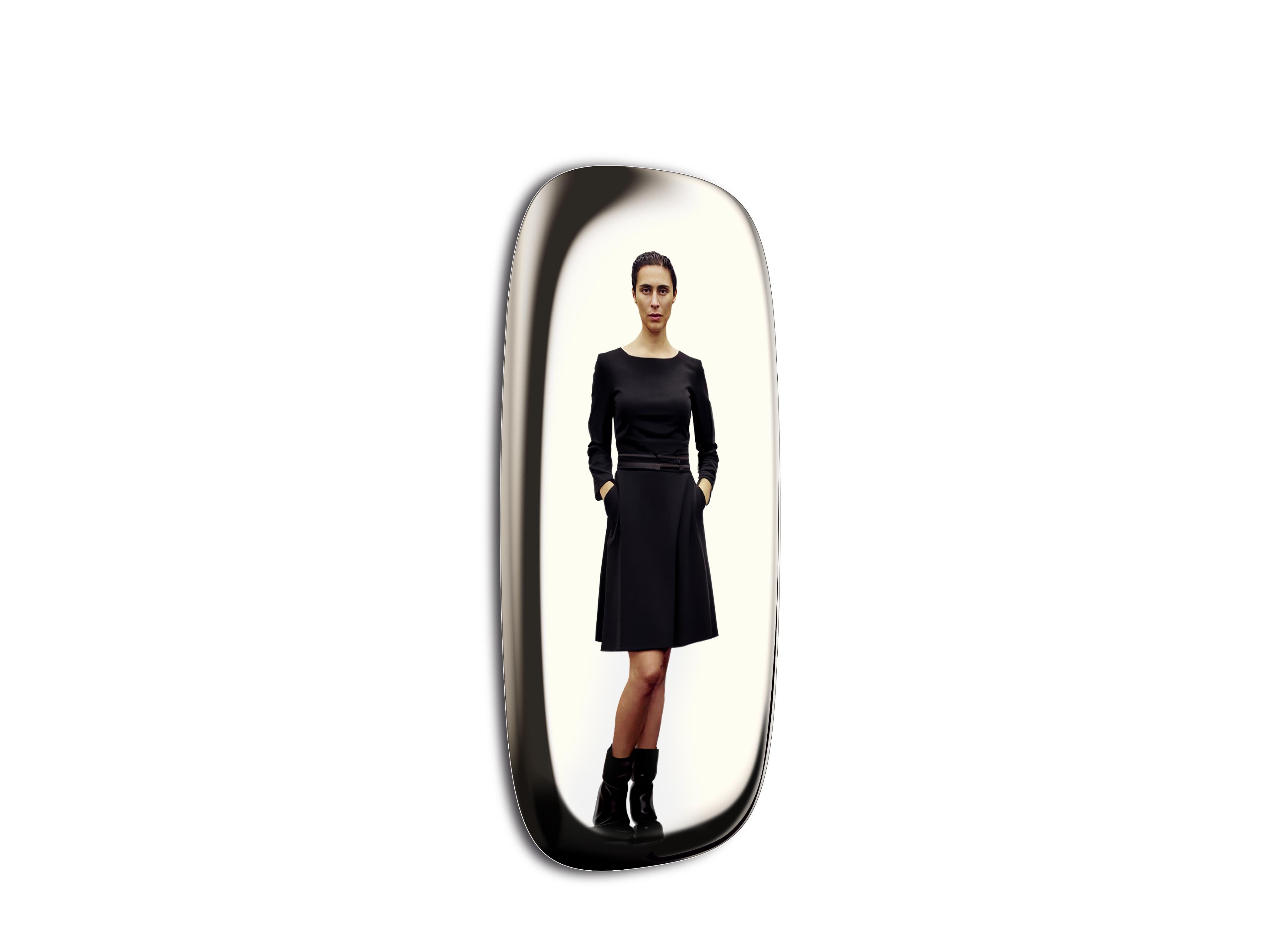 XXIe siècle et contemporain Glas Italia MENTEUR Miroir rond par Philippe Starck en vente
