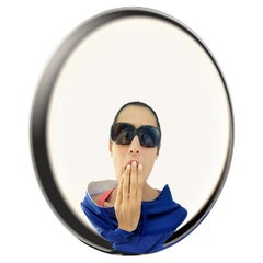 Glas Italia MENTEUR Round Mirror by Philippe Starck