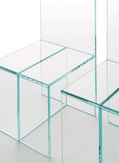 Glas Italia Merci Bob High Back Chair - Extralight Glass - design Elena Cutolo