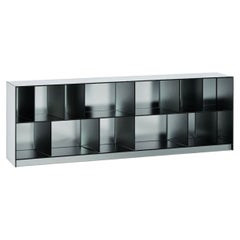 Glas Italia Obliquo Bookcase/Open storage unit - Mirrored Glass - Piero Lissoni
