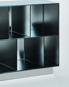 Glas Italia OBLIQUO shelving by Piero Lissoni