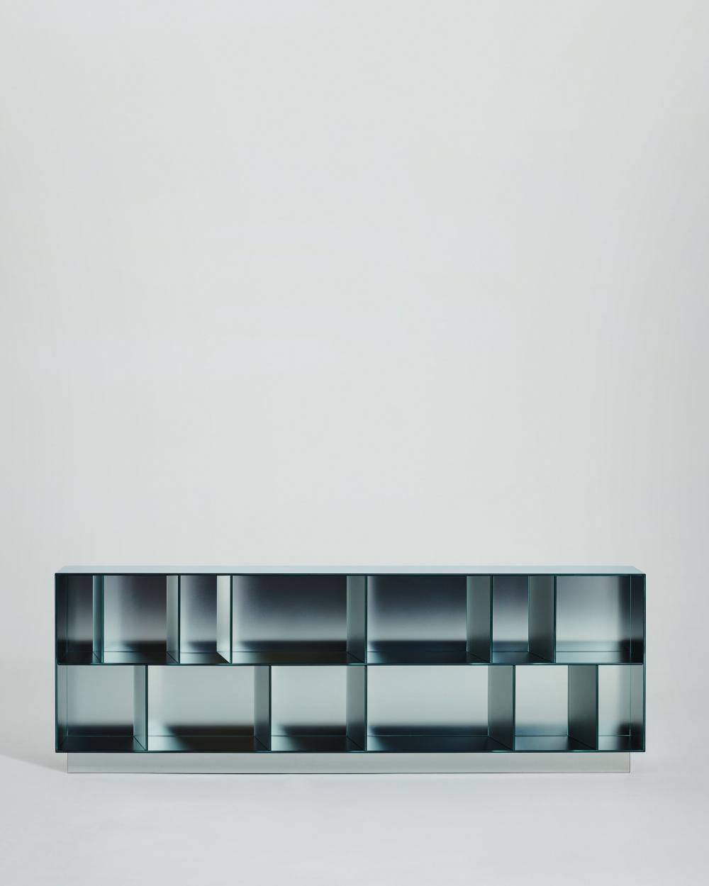 Estantería vertical Glas Italia OBLIQUO de Piero Lissoni Vidrio en venta