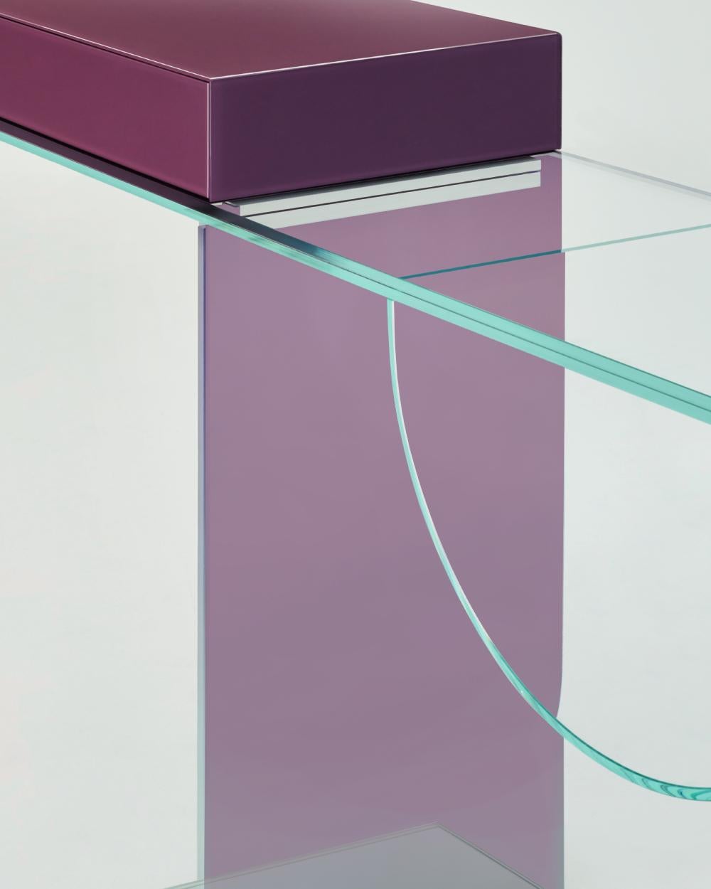 Italian Glas Italia OLLIE Console by Yabu Pushelberg For Sale