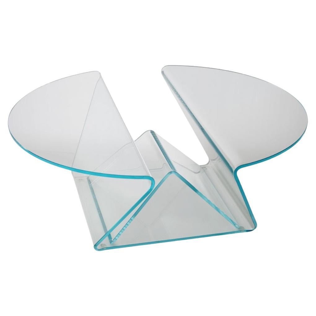Tavolo basso 'Glas Italia PLISSE' in Extralight di Mario Bellini