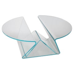 Tavolo basso 'Glas Italia PLISSE' in Extralight di Mario Bellini
