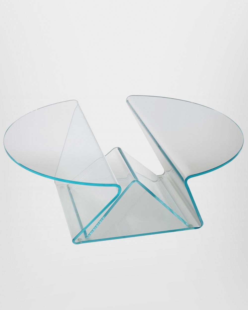 Tavolo basso 'Glas Italia PLISSE' in rosso rubino di Mario Bellini In condizioni Nuovo in vendita a Brooklyn, NY