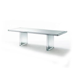 Glas Italia Prism Mirror Table Rectangulaire en verre par Tokujin Yoshioka