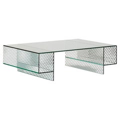 Glas Italia Robotin Coffee Table in Mirrored Glass by Patricia Urquiola