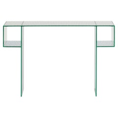 Glas Italia Robotin Rectangular Console in Mirrored Glass by Patricia Urquiola