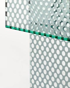 Glas Italia Robotin Small Coffee Table in Mirrored Glass by Patricia Urquiola