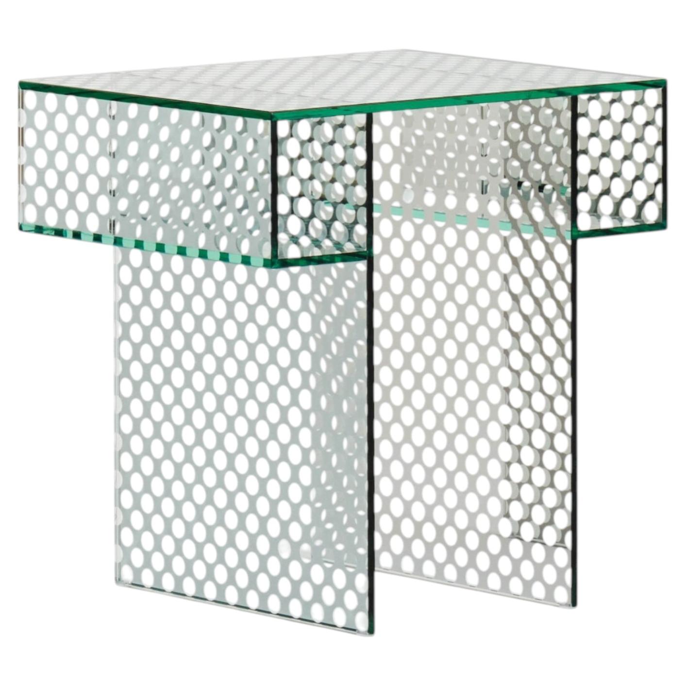 Glas Italia Robotin Small Coffee Table in Mirrored Glass by Patricia Urquiola