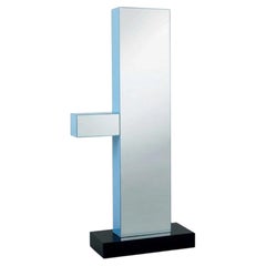 Glas Italia Shibam 1 Freestanding Mirror - Design Ettore Sottsass - Light blue
