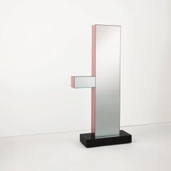 Glas Italia Shibam 1 Freestanding Mirror - Design Ettore Sottsass - Pink