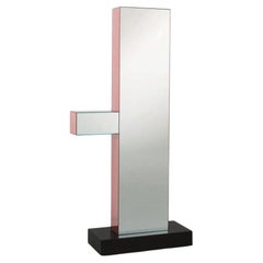 Glas Italia Shibam 1 Freestanding Mirror - Design Ettore Sottsass - Pink