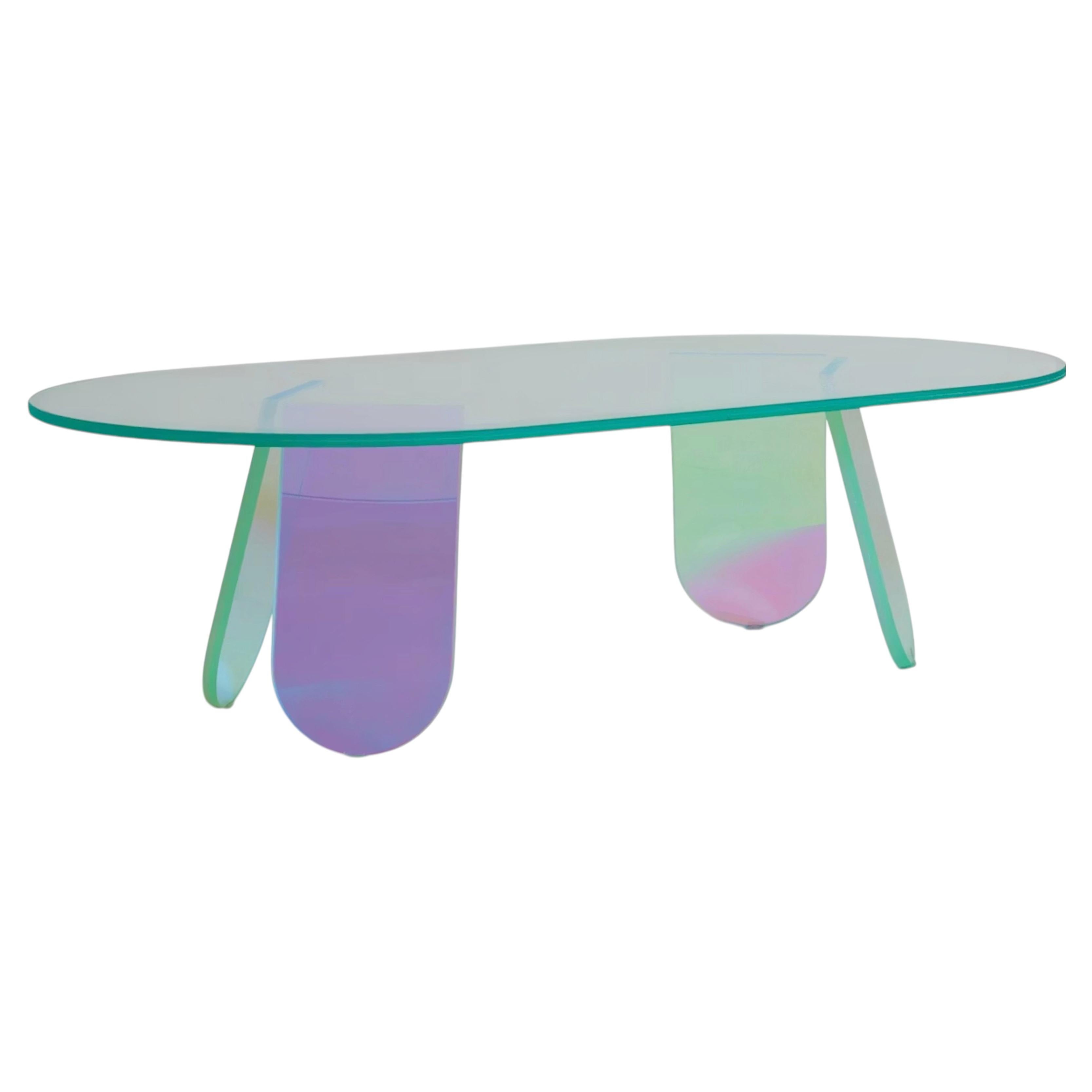 Glas Italia Table basse Shimmer 120 cm en verre par Patricia Urquiola