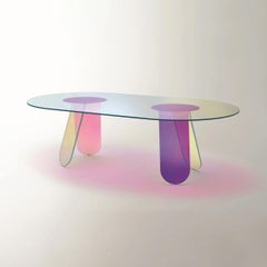 Glas Italia Shimmer Oval Table 240 cm (94.5 in) in Glass by Patricia Urquiola