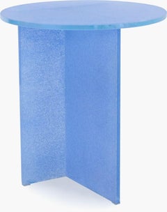 Glas Italia Simoon Coffee Table Ø45 cm (17.7 in) by Patricia Urquiola Light Blue
