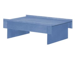 Glas Italia Simoon Coffee Table in Glass by Patricia Urquiola - Light Blue