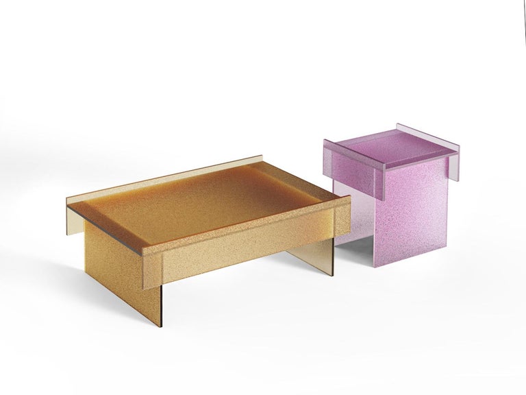 Glass SIMOON Coffee Tables by Patricia Urquiola for Glas Italia For Sale
