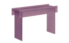 Glas Italia Simoon Rectangular Console in Glass by Patricia Urquiola - Amethyst