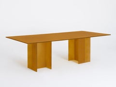 Glas Italia Simoon Rectangular Table in Glass by Patricia Urquiola - Topaz
