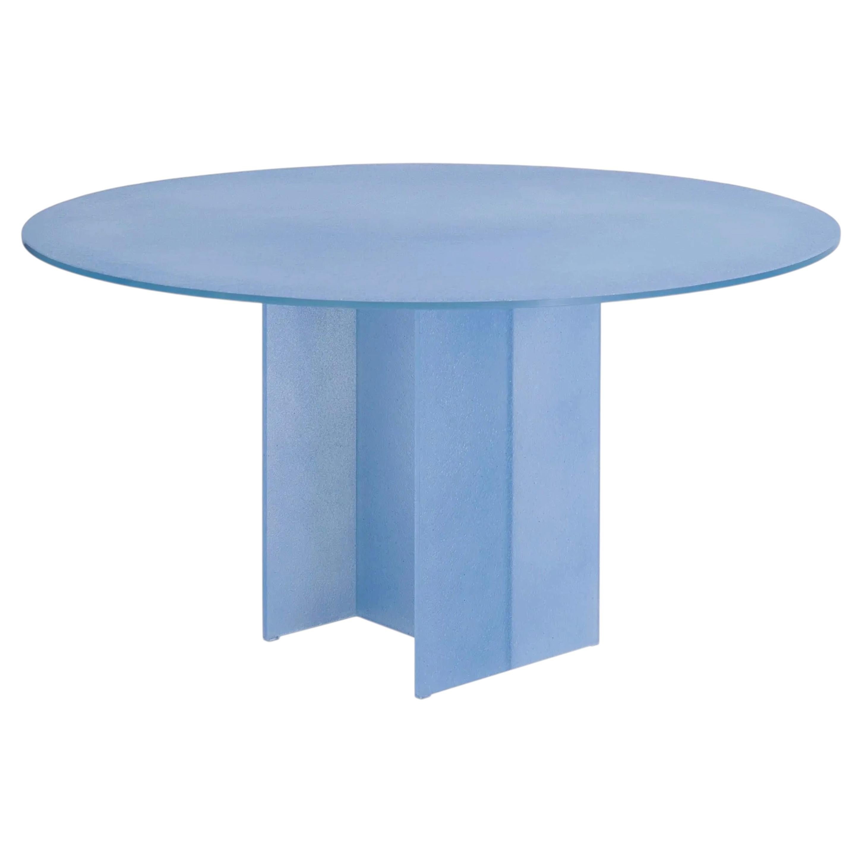 Glas Italia Simoon Round Table Ø 140 cm (55.1 in) in Glass by Patricia Urquiola