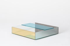 Glas Italia Spectrum Square Coffee Table in Glass by Piero Lissoni