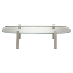 Glas Italia The 5 O'Clock Lie Low Table in Extra-Clear Glass by Philippe Starck