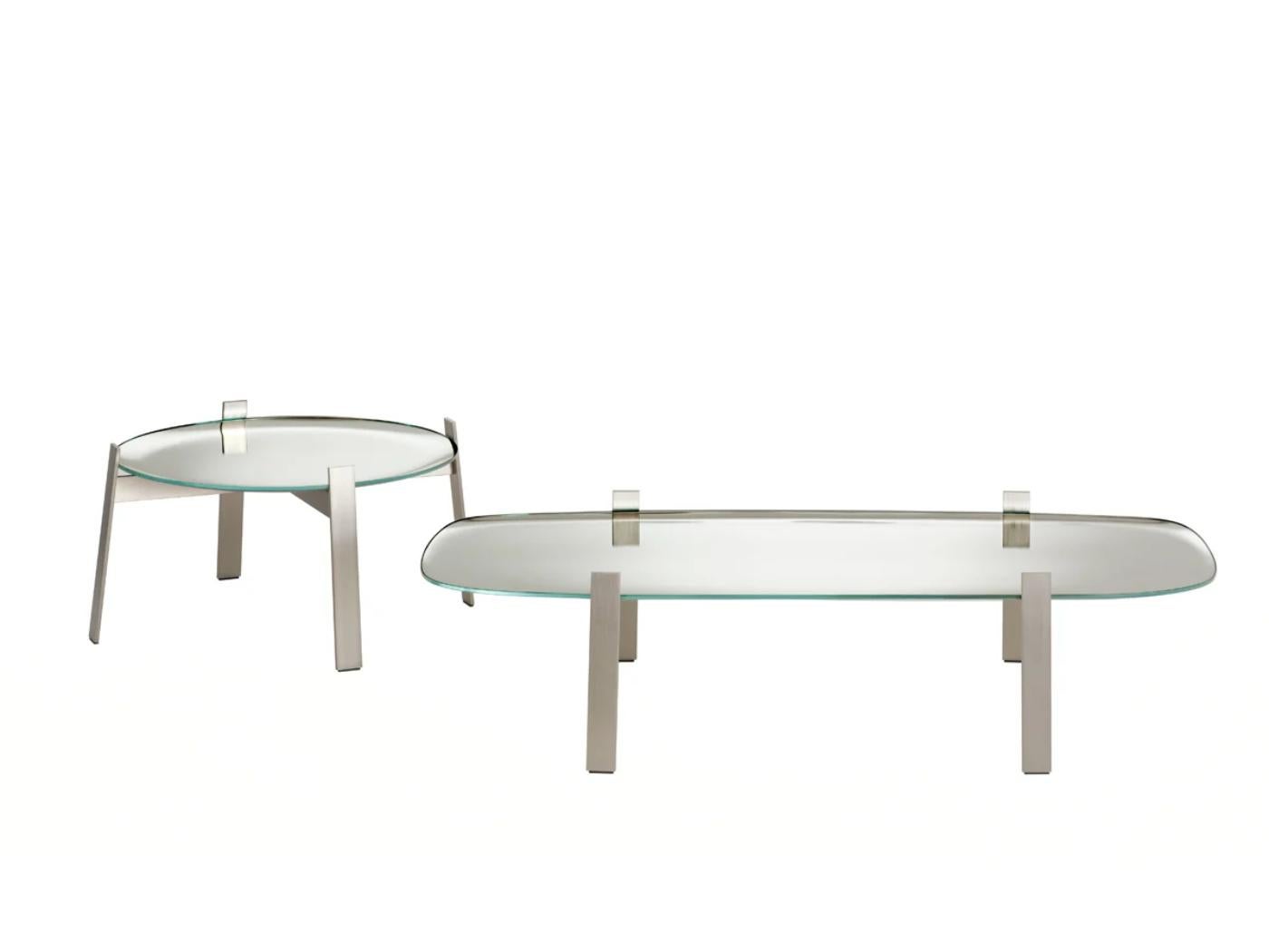 Italian Glas Italia THE 5 O'CLOCK LIE Round Low table by Philippe Starck For Sale