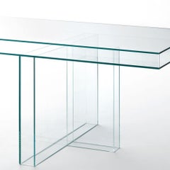 Glas Italia Verglas Rectangular Table 250 cm (98.4 in) in Glass by Piero Lissoni