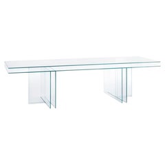 Glas Italia Verglas Rectangular Table 250 cm (98.4 in) in Glass by Piero Lissoni