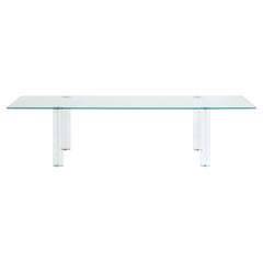 Glas Italia X-T Rectangular Table 280 cm (110.2 in) in Glass by Piero Lissoni
