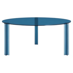 Glas Italia X-T Round Table Ø 140 cm (55.1 in) in Glass by Piero Lissoni
