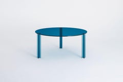 Glas Italia X-T Round Table Ø 150 cm (59.1 in) in Glass by Piero Lissoni
