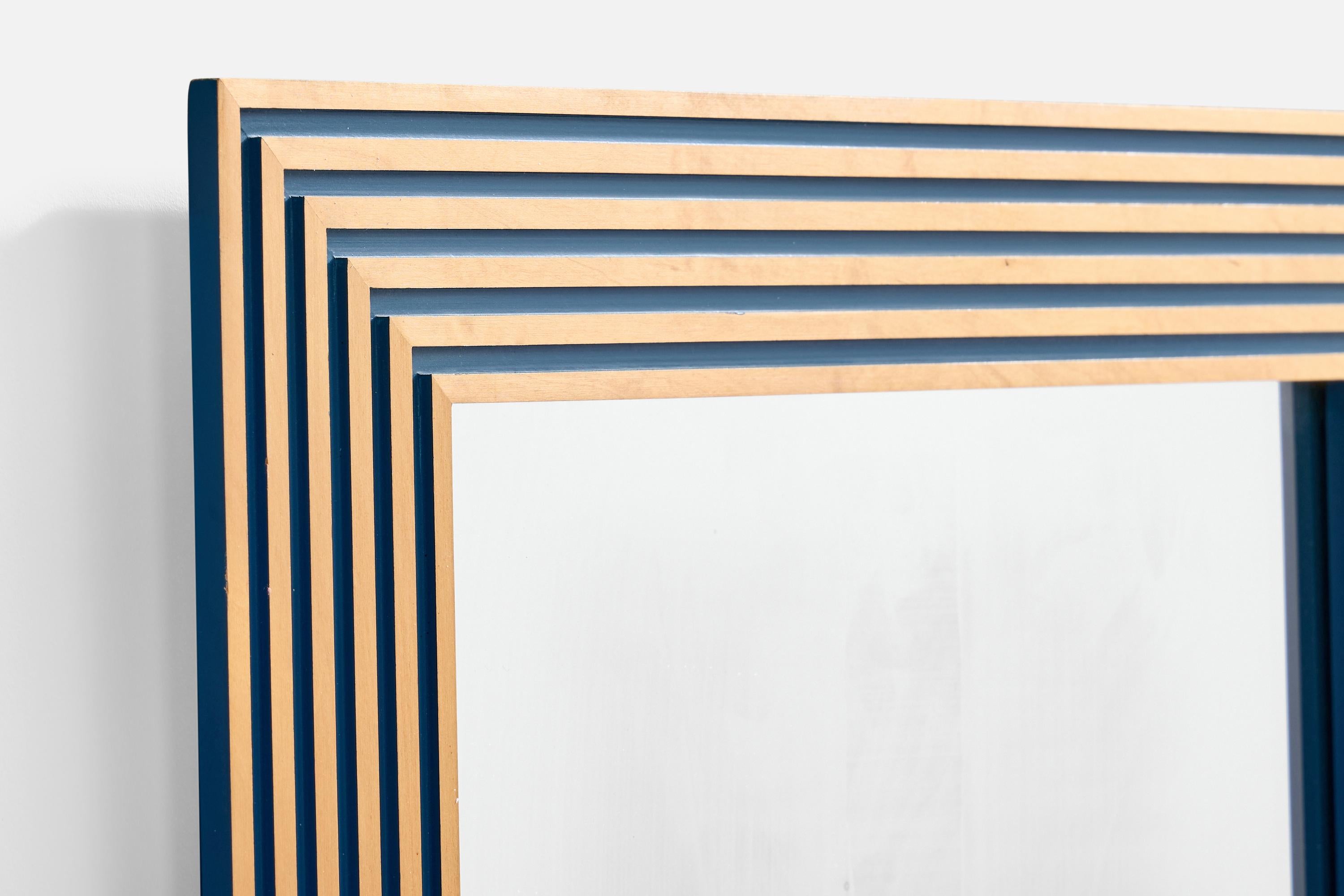 Suédois Glas & Trä, miroir mural, bouleau, Suède, années 1960 en vente