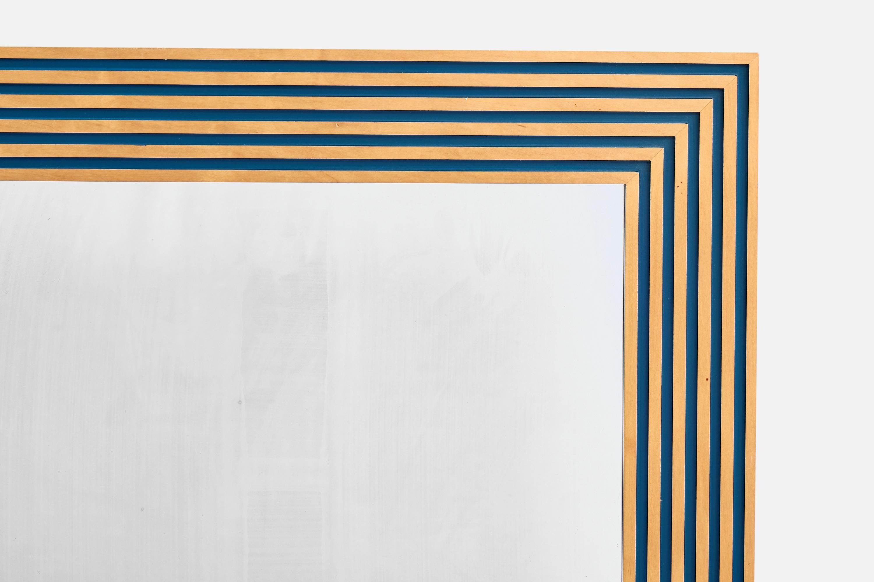 Glas & Trä, miroir mural, bouleau, Suède, années 1960 Bon état - En vente à High Point, NC